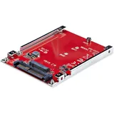 Startech StarTech.com M.2 auf U.3 Adapter For M.2 NVMe SSDs, PCIe M.2 Drive to 2.5inch U.3 (SFF-TA-1001) Host-Adapter/Konverter, M.2 SSD NVMe Gehäuse mit U3 Anschluss, TAA-konform - 2,5 Zoll Formfaktor, U.3, M.2, Rot, PC, 12368734 h, 3.3 V