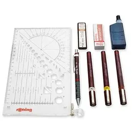 Rotring Isograph College-Set Tuschefüller-Set schwarz, 1 Set