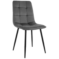 ab:stil.art.moebel Polsterstuhl Schalenstuhl Baumwolle grau