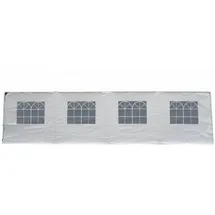 DEGAMO Seitenplane für Pavillon 8x4 m 1 Stück Weiß