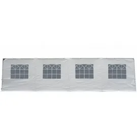 DEGAMO Seitenplane für Pavillon 8x4 m 1 Stück Weiß