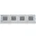 DEGAMO Seitenplane für Pavillon 8x4 m 1 Stück Weiß