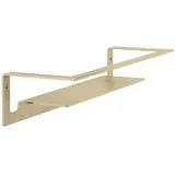 Herzbach Living Wandablage 21.820000.1.41 für Duschutensilien, Wandmontage, 300mm, brass steel