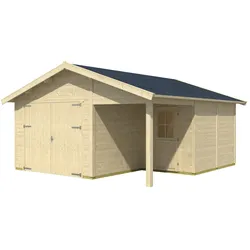 Skan Holz 45 mm Garage Holzgarage Varberg 2 500 x 525 cm