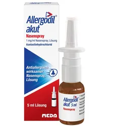 Allergodil akut Nasenspray mit Azelastin gegen Heuschnupfen