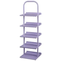 [en.casa] - Kinderschuhregal Poytya Stahl 96x30x27 cm Lila