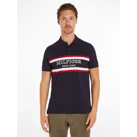 Tommy Hilfiger Poloshirt »MONOTYPE COLORBLOCK REG POLO«, Colorblocking-Streifen vorn, Gr. XL, Desert Sky, , 99264220-XL