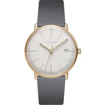 JUNGHANS max bill Damenuhr mit Saphirglas Grau/Goldfarben