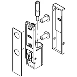 HSK Ersatz-Wandhalter unten, E100310-U, Ersatzteile,