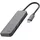 Cellular Line Cellularline HUB Starter 4-Port-Hub, Laden und Datenübertragung, Elegant und Robust, 2 USB-A-Anschlüsse und 1 USB-C für Daten und Laden, USB-C Power Delivery bis zu 100W, Metallgrau