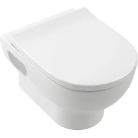Villeroy & Boch O.novo Toilette wandhängend mit WC-Sitz Weiß CeramicPlus