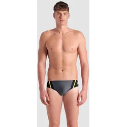 Badehose Slip Herren arena Multi Panels - Black-asphalt-soft Green - 8