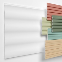 HEXIMO Lamellenwand (1.84 m2) aus XPS - Lamellen Wandpaneele Lamellenverkleidung Akustikpaneele weiß (4 Paneele, HLM-10-01 weiß) Paneele Wandleiste Platten Wand Deko