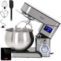 Knetmaschine Küchenmaschine, 5L Edelstahlschüssel, 6 Geschwindigkeiten + Pulse 2