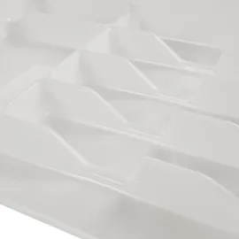 KEEEPER Besteckkasten mit Einsatz 38 x 42,5 x 7,5 cm Weiß