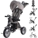 Lorelli Tricycle Enduro 4 in 1 klappbar, Sitz drehbar, verstellbar, Licht dunkelgrau