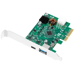 LogiLink PCI-Express Card USB 3.2 Gen 2x1 USB-A & USB-C (PD)