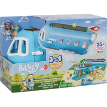 Moose Toys 300178 - BLUEY Flugzeug 3-in-1-Verwandlungsspielset (Flugzeug/Boot/Hotel), 25+ Soundfunktionen