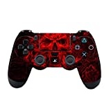 SKINOWN Skin Sticker für Sony PlayStation 4 DualShock Wireless Controller (Skull Red)