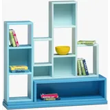 Lundby Puppenhaus-Möbel Bücherregal blau