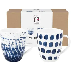 vtwonen Tassen Blau Weiß (2er-Set) Gläser   
