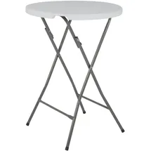ACAMP Le Havre Stehtisch Ø 80 x 110 cm Grau/Weiß