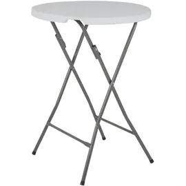 ACAMP Le Havre Stehtisch Ø 80 x 110 cm Grau/Weiß