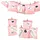 Frau Wundervoll DIY Adventskalender Bescherung rosa Stern 13x16,5cm