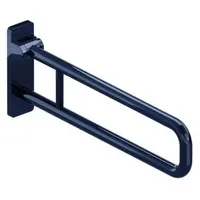 Hewi Stützklappgriff 801 Wandstützgriff drehbar stahlblau 600 mm