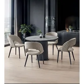 aea Esstisch Ø 120 cm schwarz