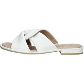 CAPRICE Pantoletten Nappaleder - Weiß (White Nappa), 38 EU