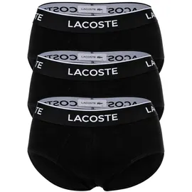 Lacoste Slips unifarben schwarz XXL 3er Pack