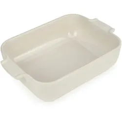 PEUGEOT Keramik Auflaufform APOLLIA 25cm Rechteckig Ecru Ofen Spülmaschinenfest