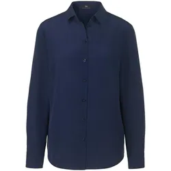 Bluse aus 100% Seide Peter Hahn Seidenreich blau