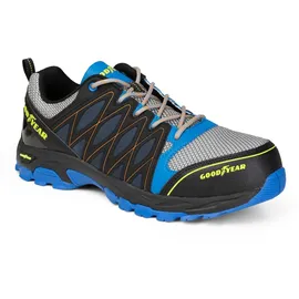 Goodyear GYSHU1503 S1P SRA HRO Metallfreie Arbeitssicherheitstrainer für Männer, blau/schwarz, 44 EU