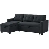 VitaliSpa Sofa, L Form Campina, Anthrazit, 226 x 161 cm L-Form