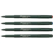 Faber-Castell 1511 Document Fineliner rot 0,4 mm, 10 St.
