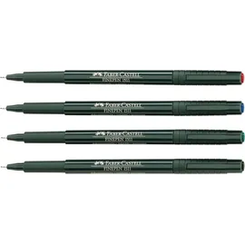 Faber-Castell 1511 Document Fineliner rot 0,4 mm, 10 St.