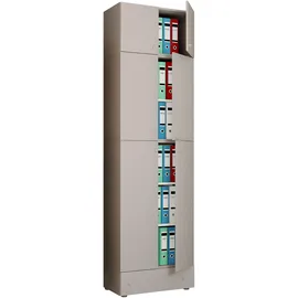 VCM Lona Aktenschrank 70 x 39 x 240 cm grau