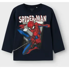 NAME IT Langarmshirt NMMJUICE SPIDER NREG LS TOP NOOS MAR blau 92 EU