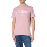 s.Oliver T-Shirt, mit Label-Print, Rosa, XL