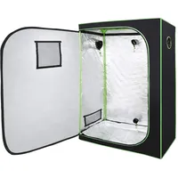 Ansobea Growzelt, 120x60x180cm Grow Box, 600D Oxford Grow Tent, Lichtdicht und Wasserdicht Growschrank, Luftig Gewächshaus Growroom für Homegrowing, Indoor-Anbau