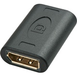Lindy 41020 DisplayPort Doppelkupplung Premium Schwarz