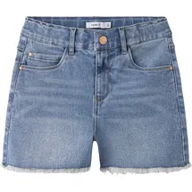 NAME IT Nkfrandi Dnmtaya HW Mom Denim Shorts Grau 110