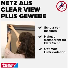 Tesa Fliegengitter-Tür Comfort im Alurahmen 120 x 240 cm weiß