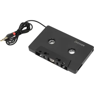 VBESTLIFE Kassettenadapter, 4-Kanal-Ausgang, Auto-Kassettenspieler-Adapter, 3,5-Mm-Retro-Kassettenwechsler, 24 K Vergoldeter Anschluss, FüR Mobiltelefone, Tablets, MP3, Autoradios