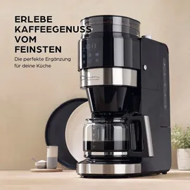 Barista Kaffeemaschine mit Mahlwerk Touchdisplay & Timer