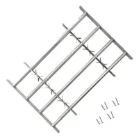 vidaXL Fenstergitter Verstellbar für Fenster 2 Stk. 1000-1500 mm