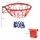 Homcom Basketballkorb Metallrohr Polypropylen Rot Blau Weiß 46 x H1,6 cm
