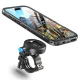 Cozycase Handyhalterung Fahrrad für iPhone 12/ iPhone 12 Pro Wasserdicht - 【EIN Knopf Entriegeln+Automatisches Schloss】 Bike Phone Holder/Mount Handy Halterung Motorrad Lenker Rennrad MTB Waterproof